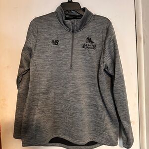 New Balance Heather Gray Running Pullover